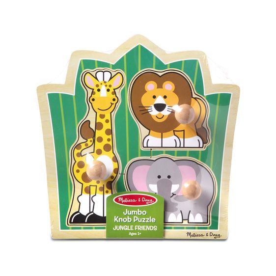 Melissa & Doug 3375 Jungle Friends Jumbo Knob Puzzle