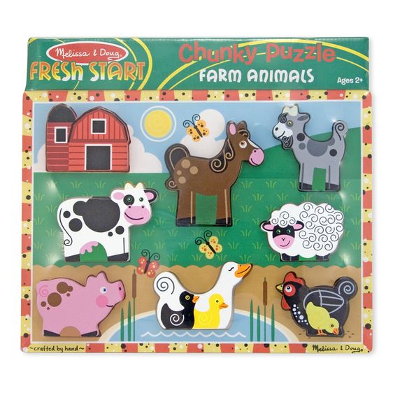 Melissa & Doug 50203 Farm Animals Chunky Puzzle