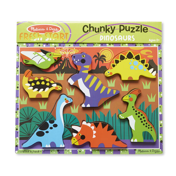 Melissa & Doug 50295 Dinosaurs Chunky Puzzle