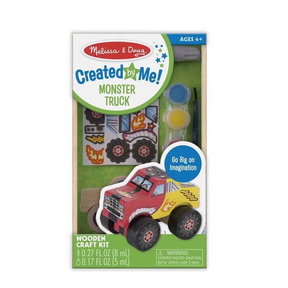 Melissa & Doug 9524 Created by Me! Monster Truck Wooden Craft Kit
