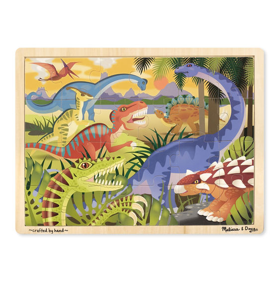 Melissa & Doug 50570 Dinosaurs Wooden Jigsaw Puzzle