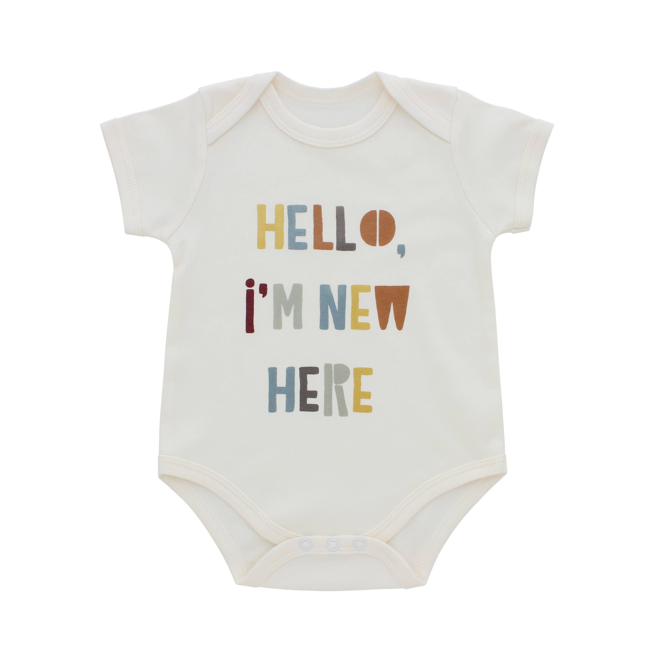 Newborn Baby Gift Cotton Onesie - Hello I'm New Here