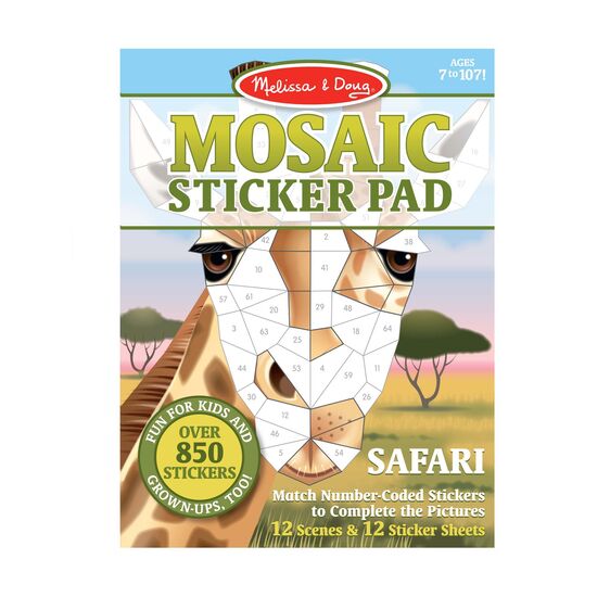 Melissa & Doug 30610 Mosaic Sticker Pad - Safari Animals