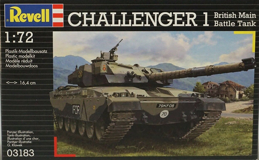 Challenger 1 British Main Battle Tank 1/72 Scale Model Kit