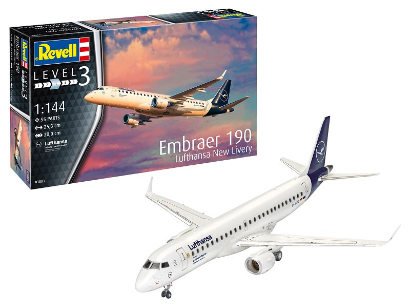 Embraer E190 Lufthansa 1/144  Scale Model Kit