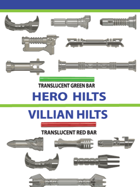 Hero VS Villain Metal Gray Hilt Pack