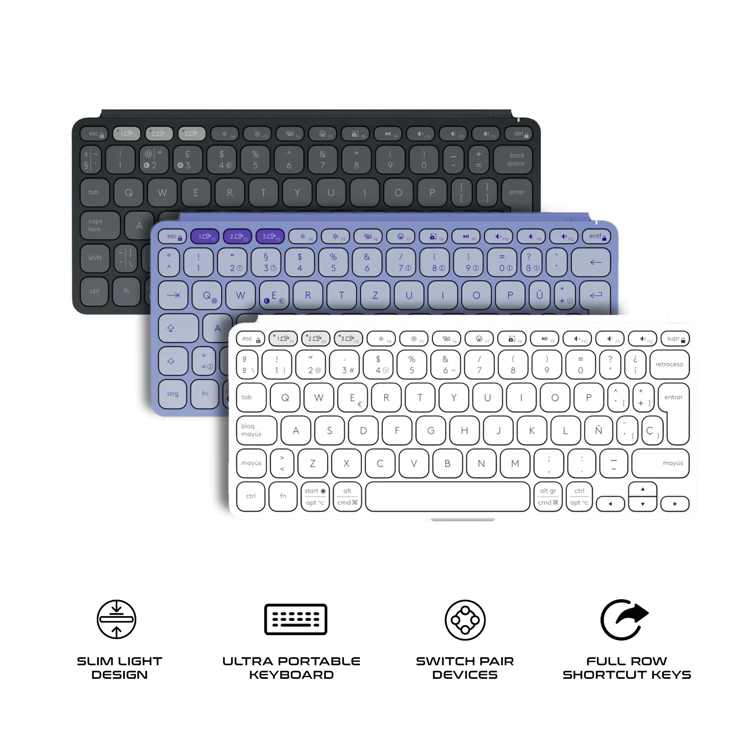 Logitech Keys-To-Go 2 Universal Ultra Portable Wireless Keyboard With Cover