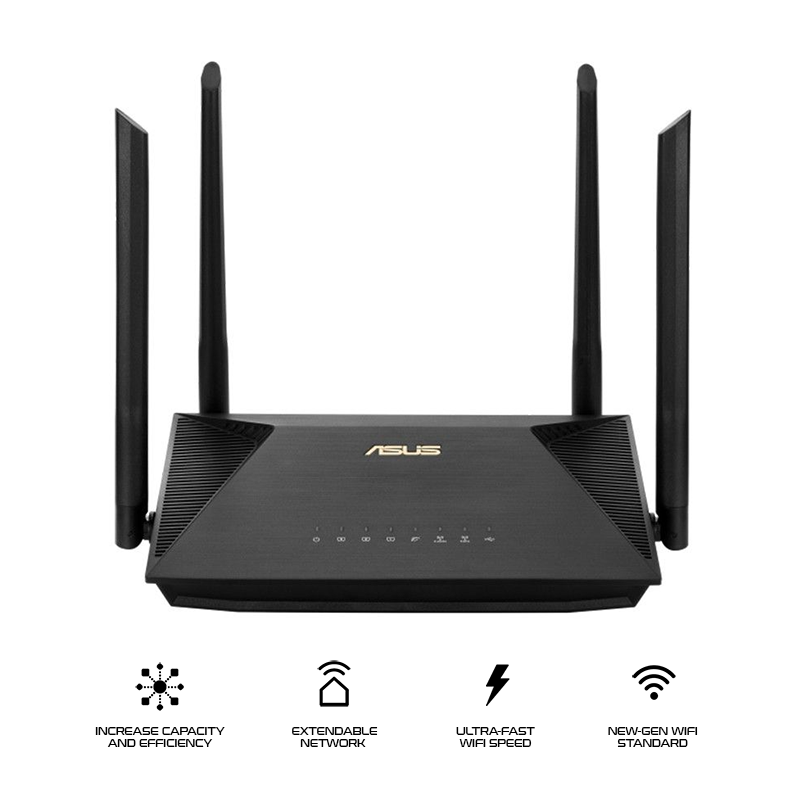 Asus RT-AX53U AX1800 Dual Band Smart WiFi 6 Router