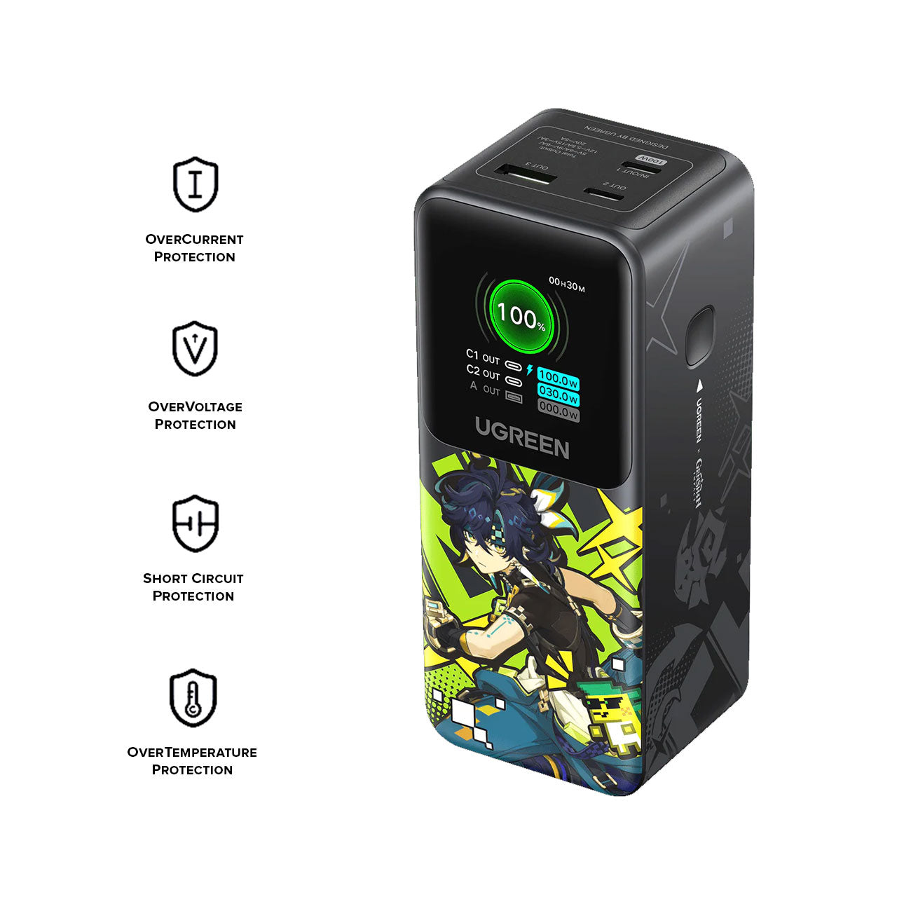 UGREEN 20000mAh 130W Fast Charging Power Bank Genshin Impact Edition (PB721/35524GI)