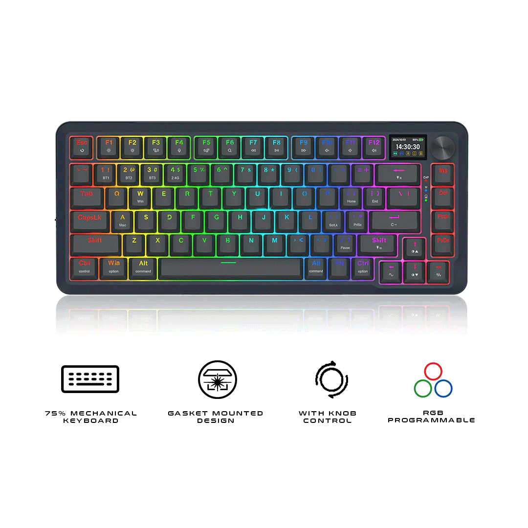 Redragon Flekact Pro Keyboard K708-RGB-PRO Black