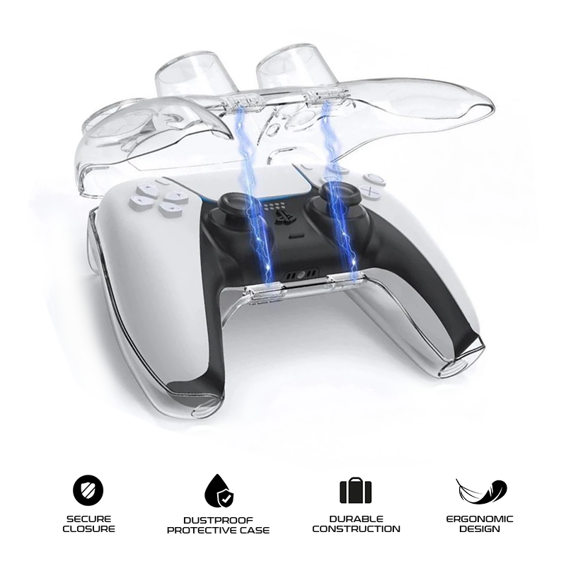 IINE Transparent PC Case for Playstation 5 Controller L1008