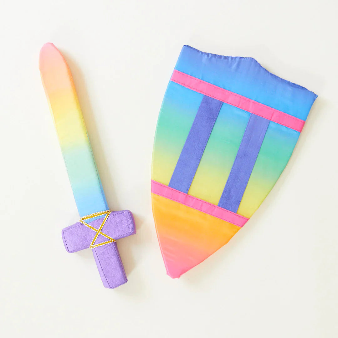 Sarah's Silks Rainbow Sword & Shield Bundle