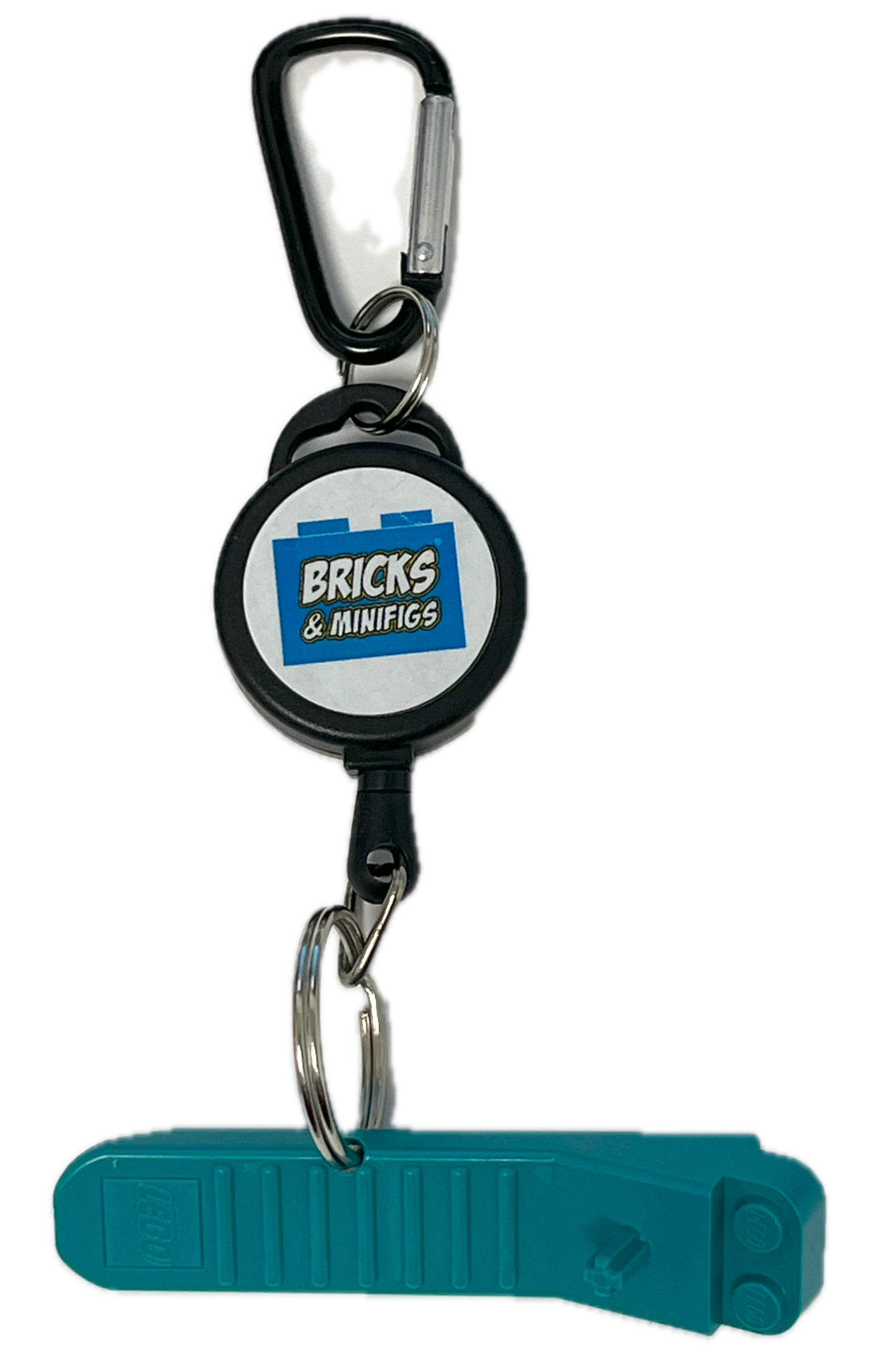 Retractible BAM Keychain Turquoise (10-Pack)