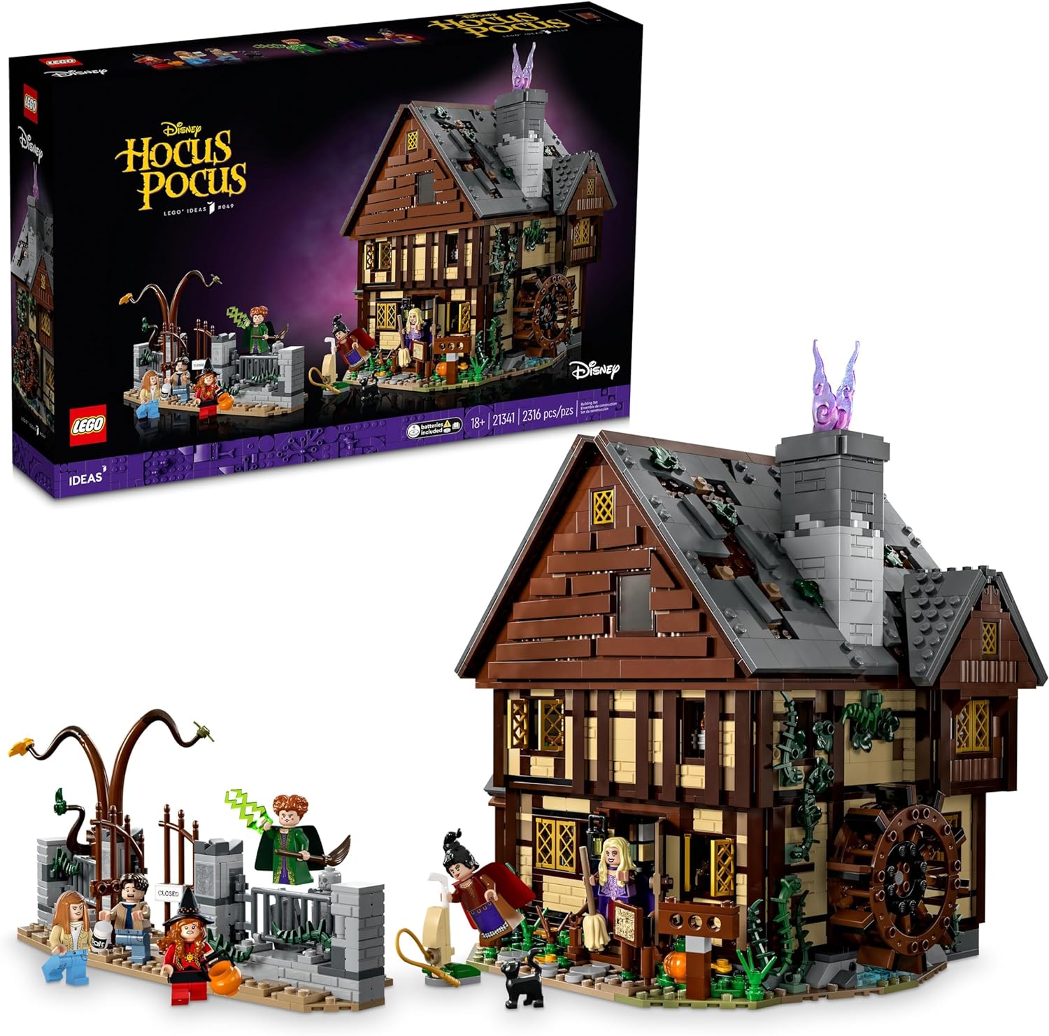 21341 Disney Hocus Pocus: The Sanderson Sisters' Cottage (Certified Complete)