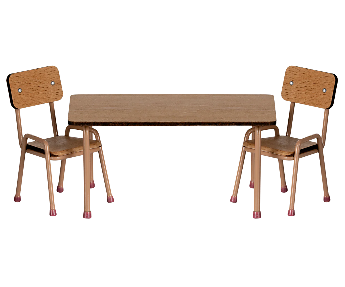 Table and Chair Set - Dark Powder