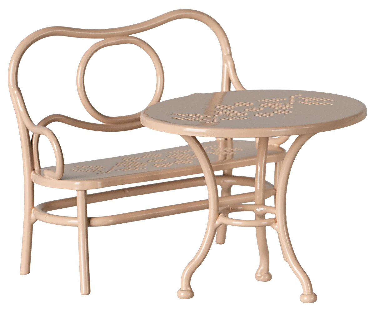 Cafe Set, Mouse, Big - Pale Pink