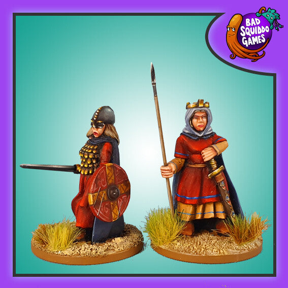 Æthelflæd, Lady of Mercia, 28 mm Scale Model Metal Figures
