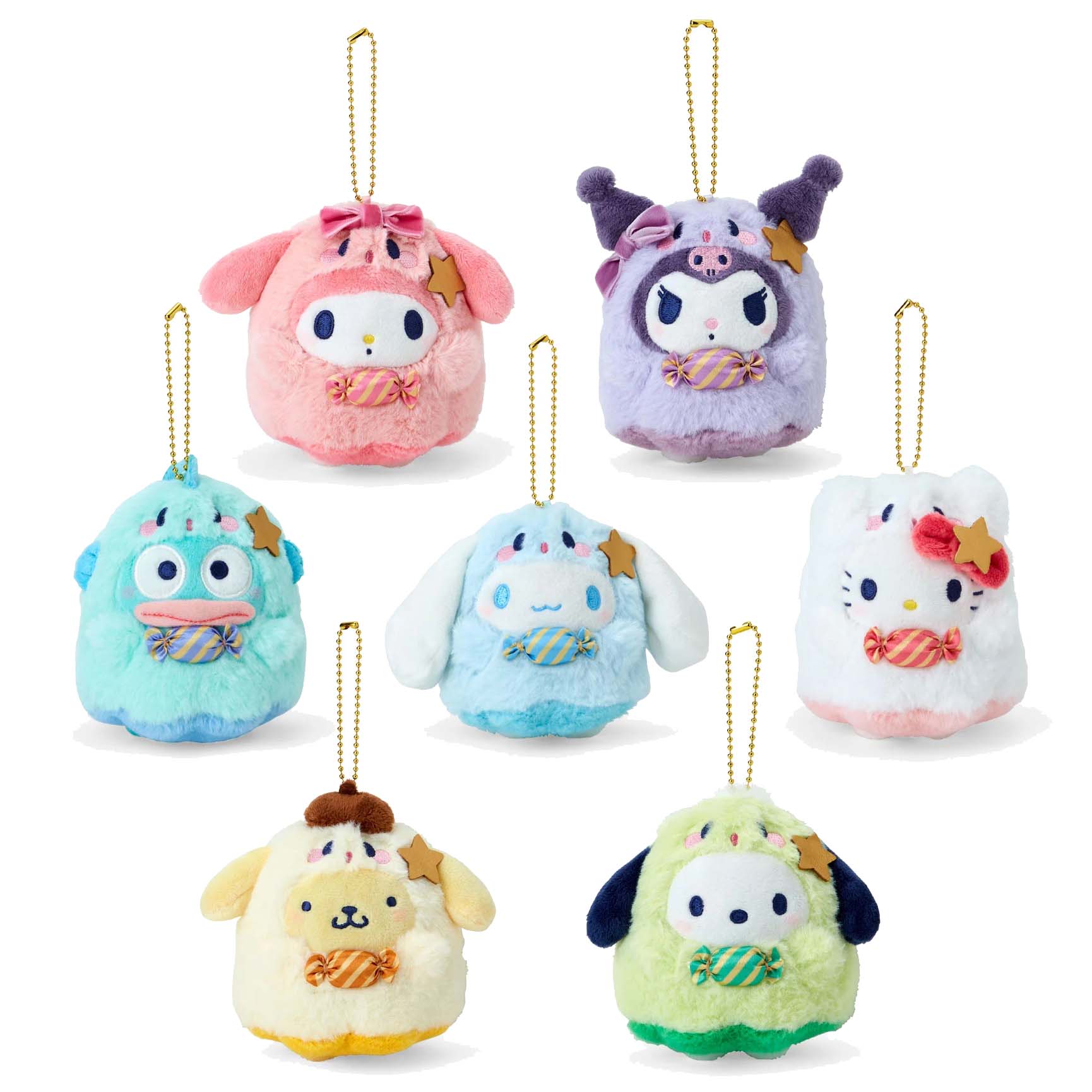 Japan Sanrio Plush Doll Keychain (Candy Ghost)