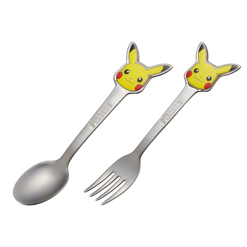 Japan Pokemon Pikachu Stainless Steel Small Spoon / Fork