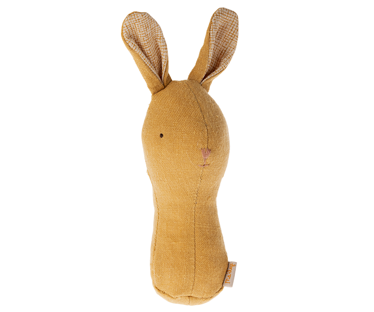 Maileg Lullaby Friend Rattles, Bunny - Dusty Yellow