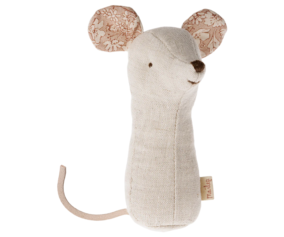 Lullaby Friends, Mouse Rattle - Natural