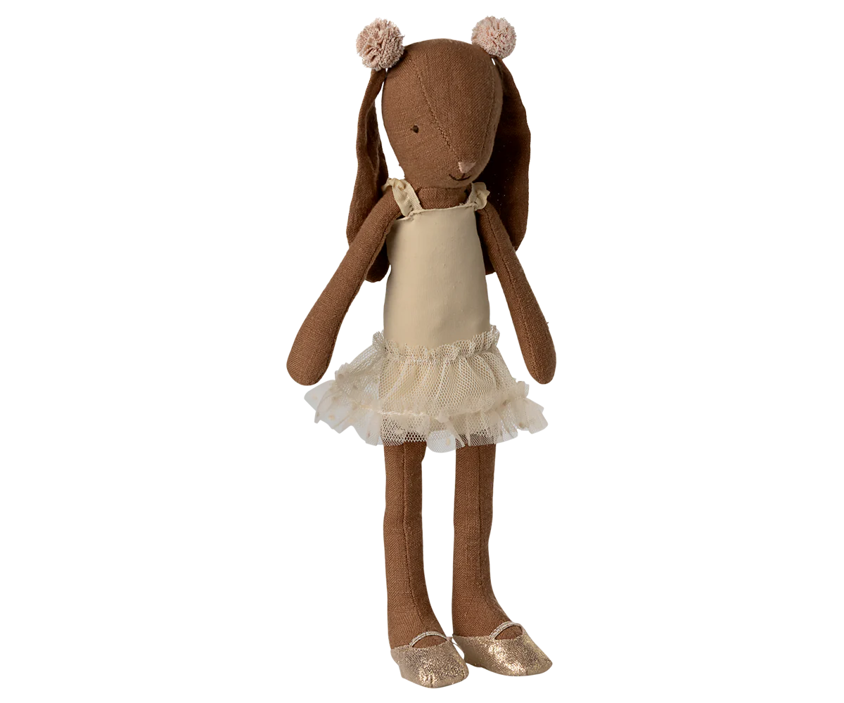 Bunny Size 2, Chocolate Brown - Ballet Skirt and Suit, Cream