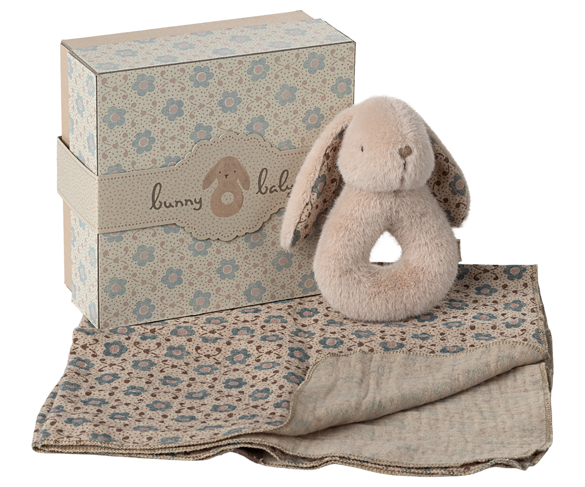 Maileg Bunny rattle set - Powder