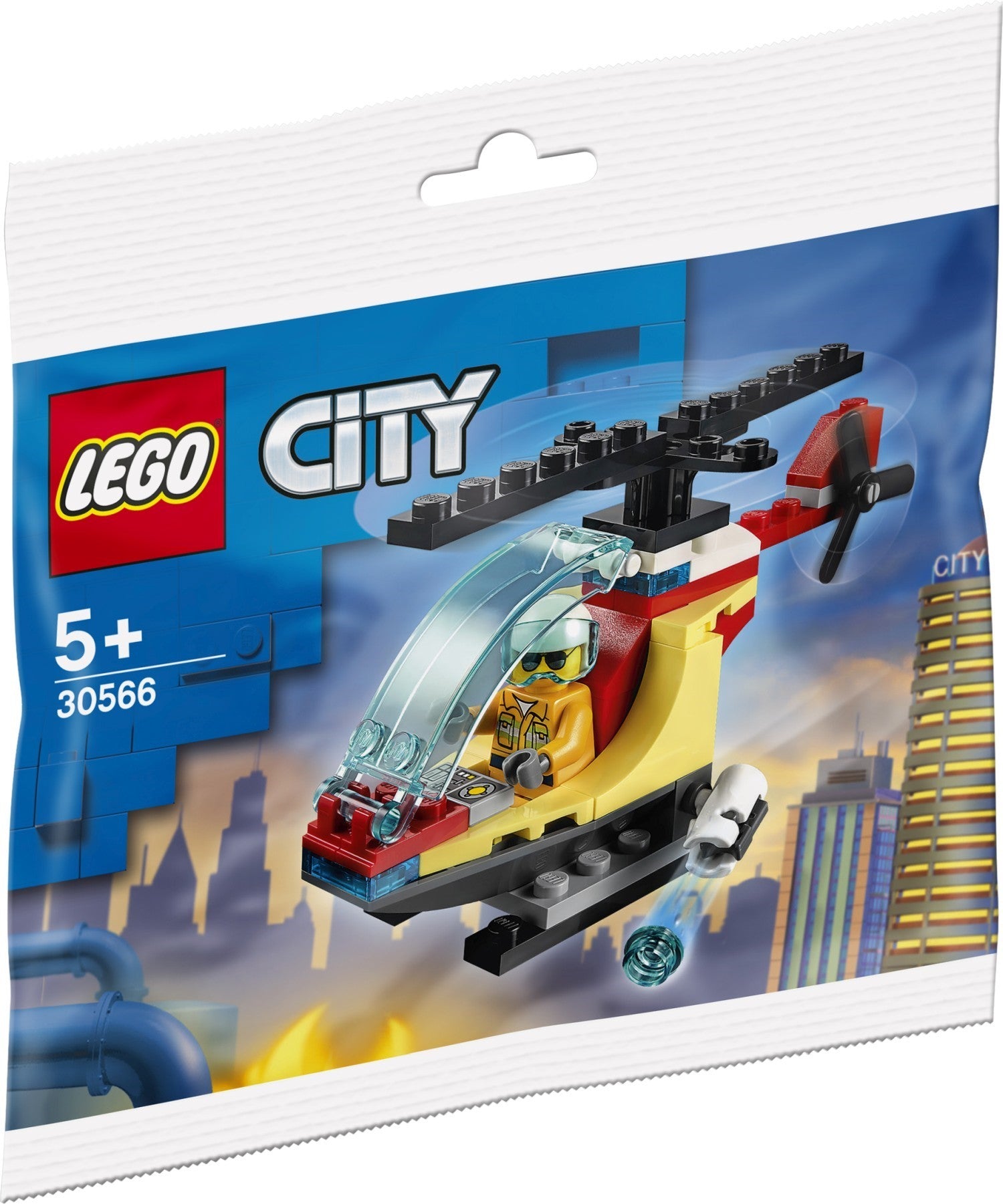 30566 Fire Helicopter Polybag (Retired) (New Sealed)
