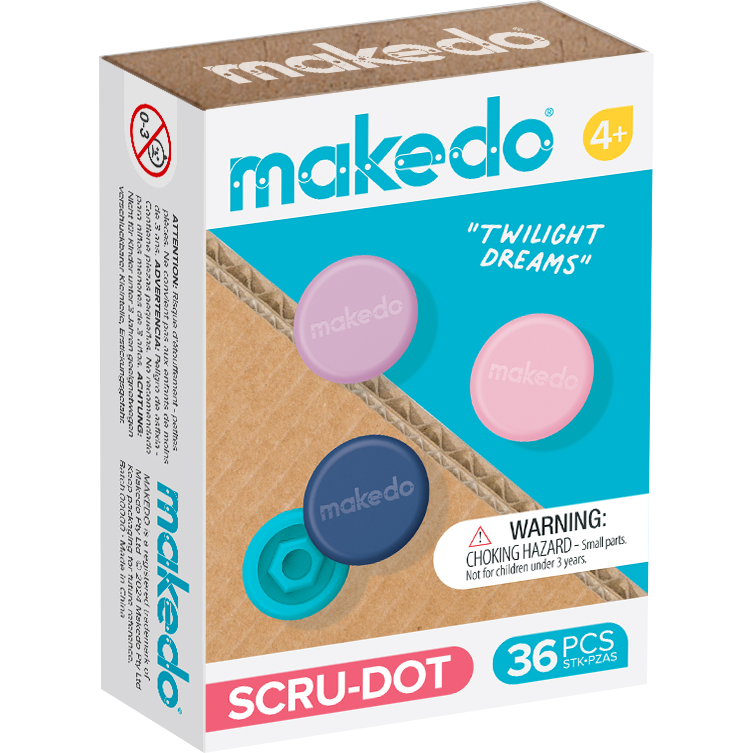 Makedo Scru Dot Wild Things - Twilight Dreams- Purple/Light Purple