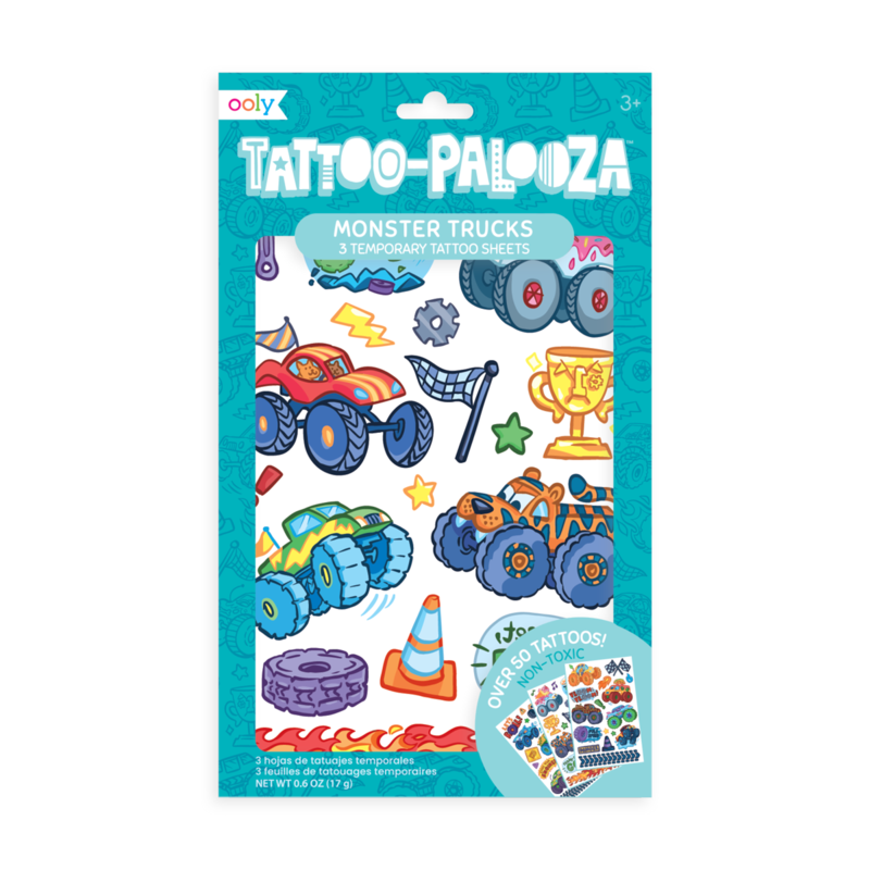 Monster Trucks TATTOO-PALOOZA TEMPORARY TATTOOS