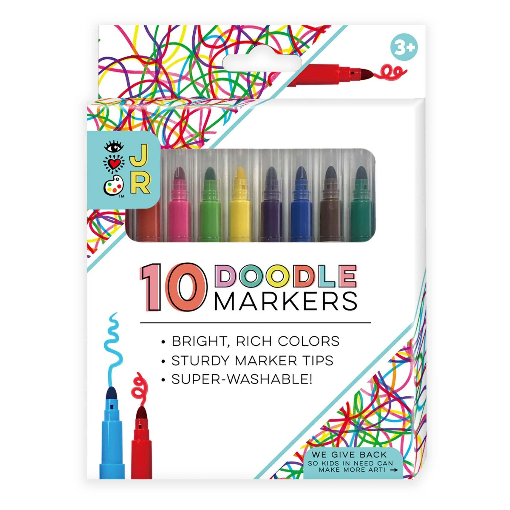 JR 10 Super Washable Doodle Markers