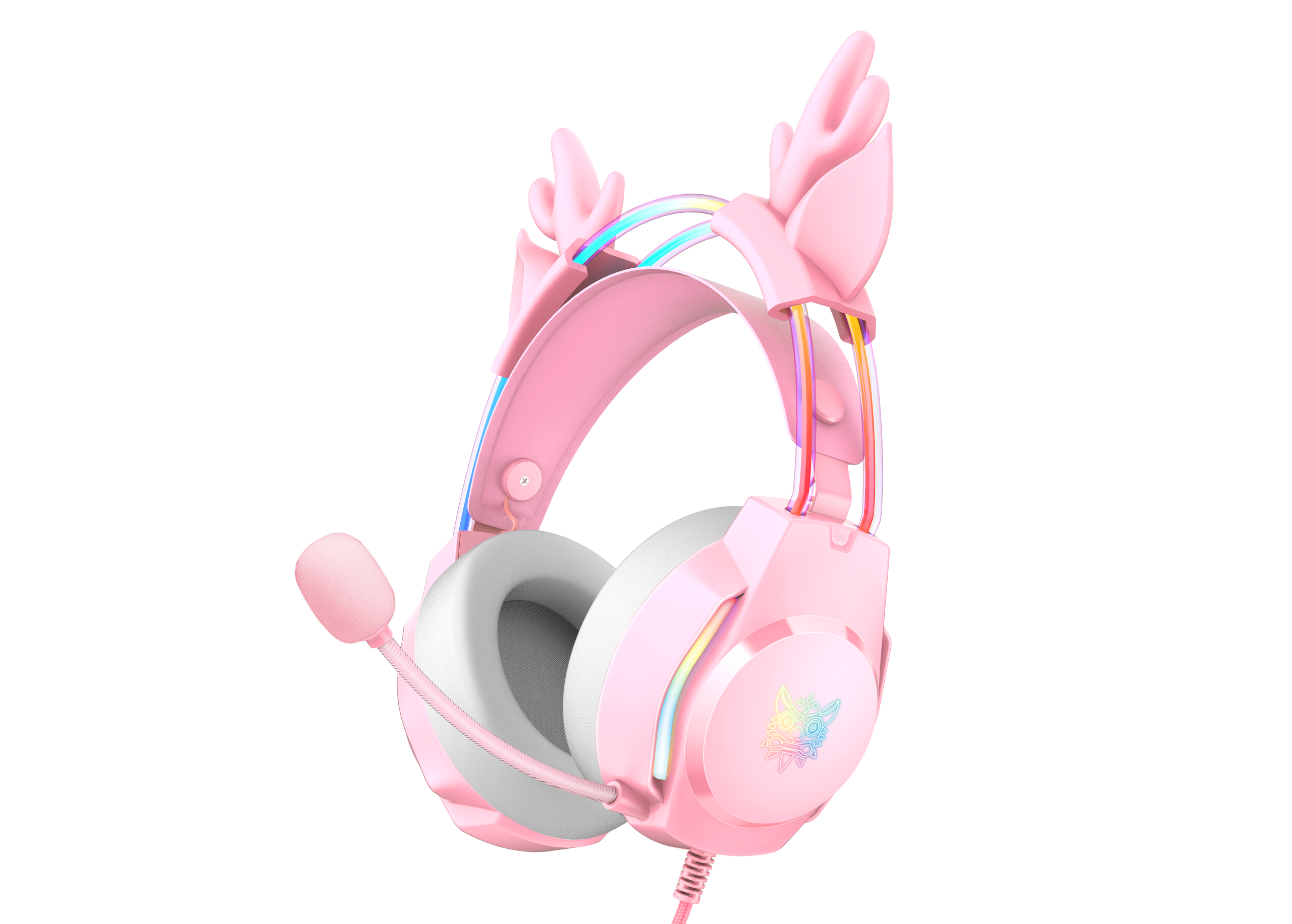 ONIKUMA X26 with Deer Horn Head-mounted Earphone Head Beam Luminous Noise Reduction Headset