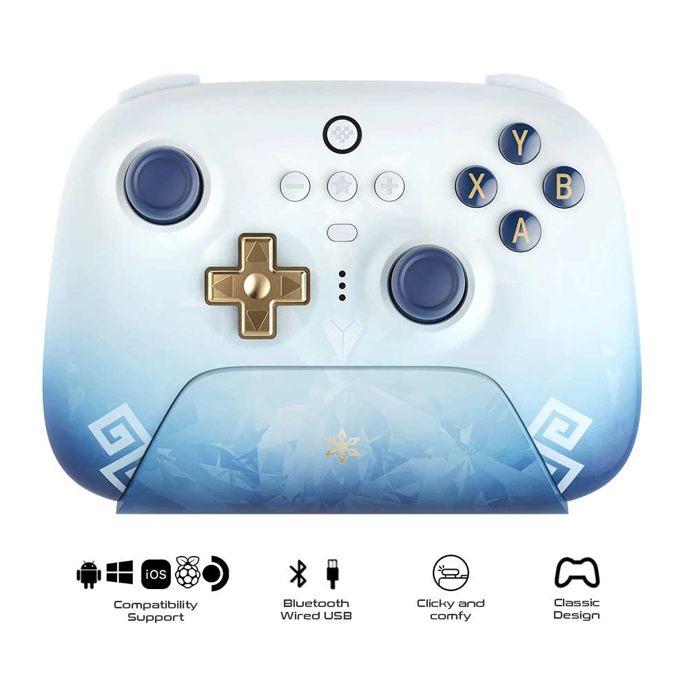 8BitDo Ultimate 2.4G Wireless Controller Genshin Impact - Chongyun for Windows/Android/SteamOS/Apple  (81HA04)