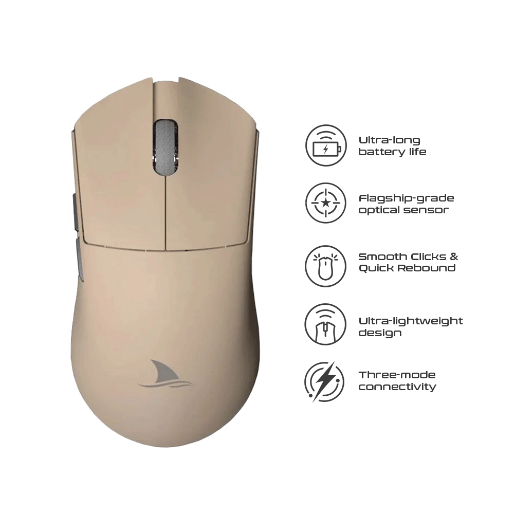 Darmoshark M3 Wireless Gaming Mouse Khaki (Camel)
