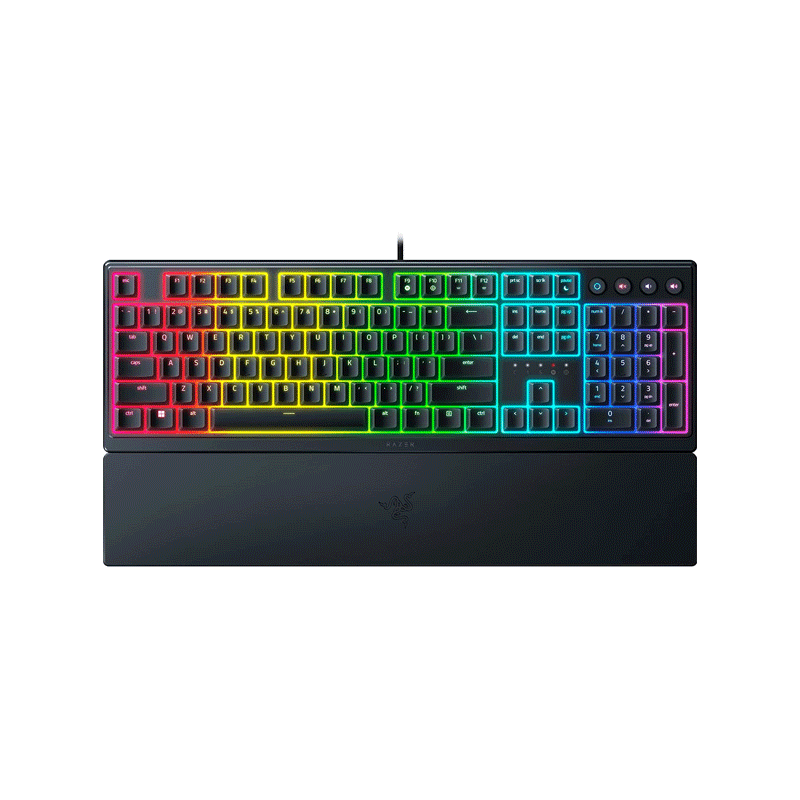 Razer Ornata V3 Low Profile Mecha Membrane RGB Keyboard Black