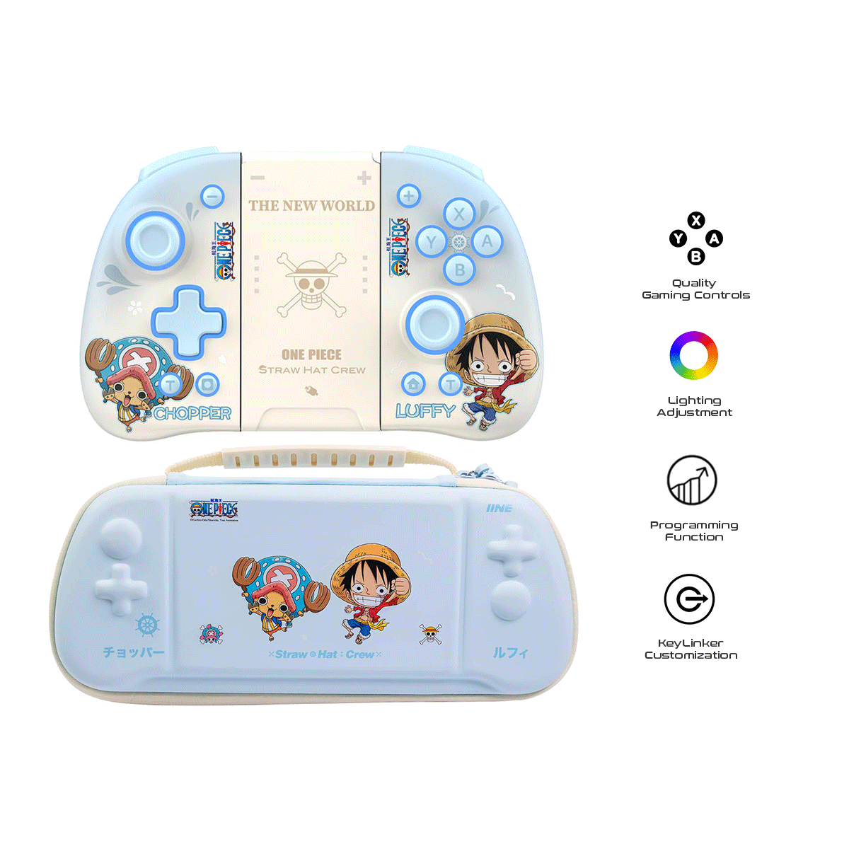 IINE Storage and Joy Pad Controller Luffy & Chopper [L930]