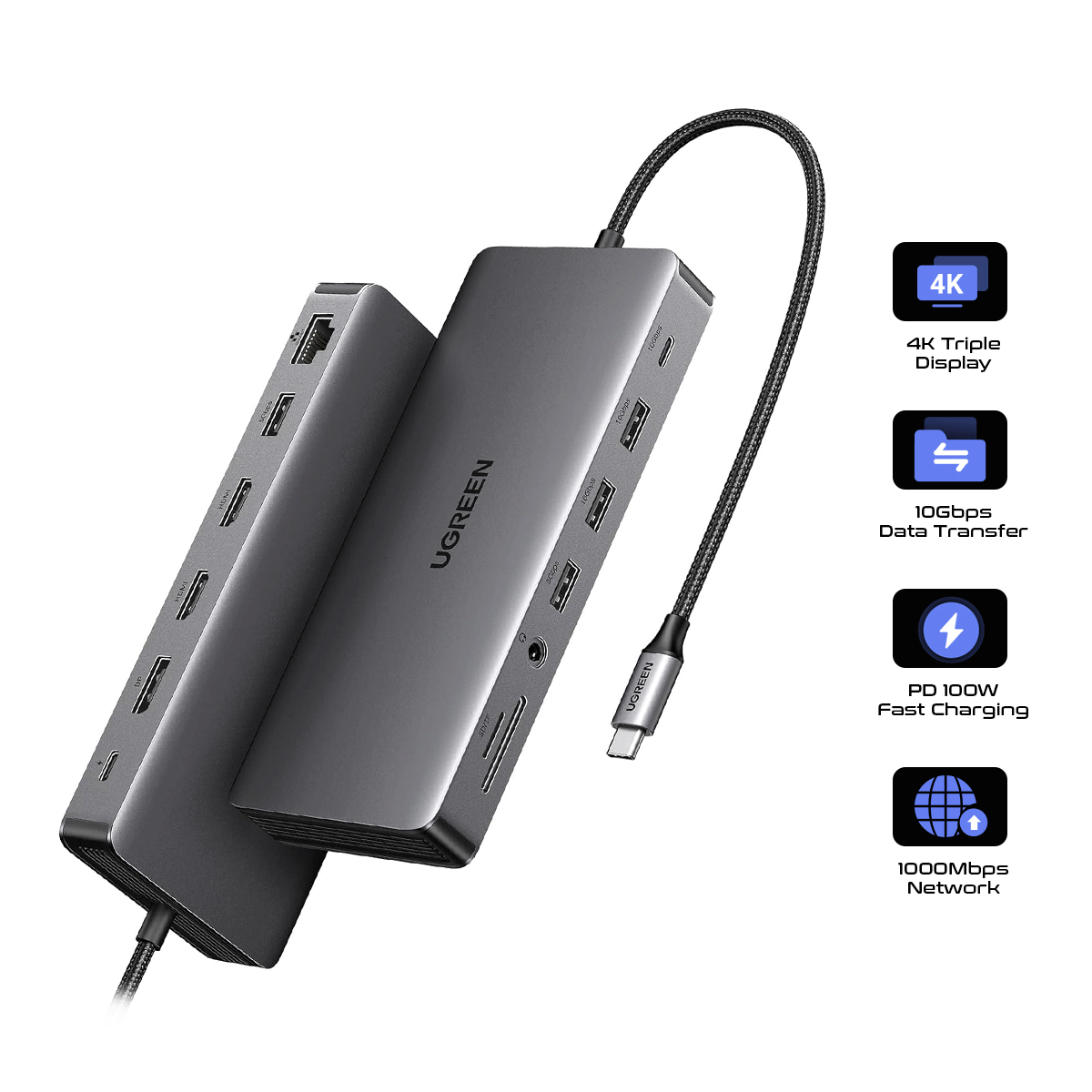 UGREEN USB-C 13-in-1 Multifunction Adapter [CM681/15978]