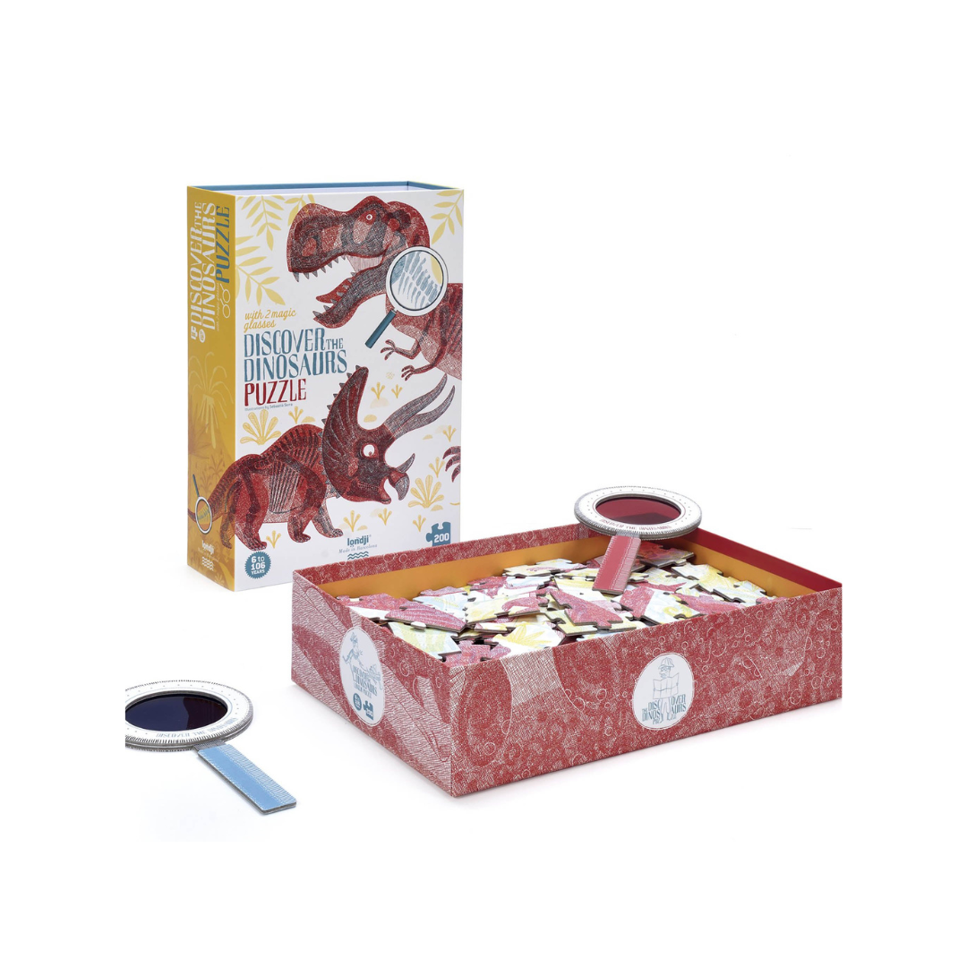 Londji Discover the Dinosaurs 200 Pieces (Magic Glasses)