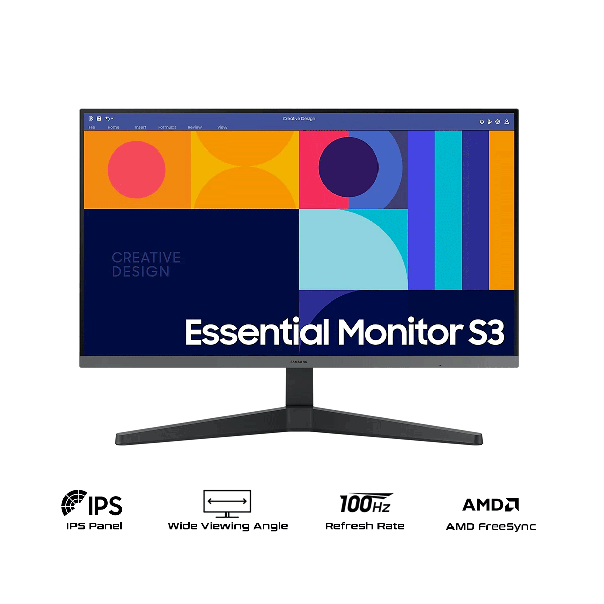 Samsung Essential S3 LS27C330GAEXXP 27" FHD IPS 100Hz AMD FreeSync Gaming Monitor