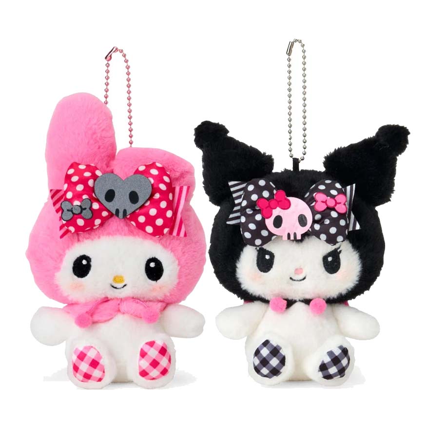 Japan Sanrio Plush Doll Keychain (My Melody 40th Anniversary & Kuromi 20th Anniversary)