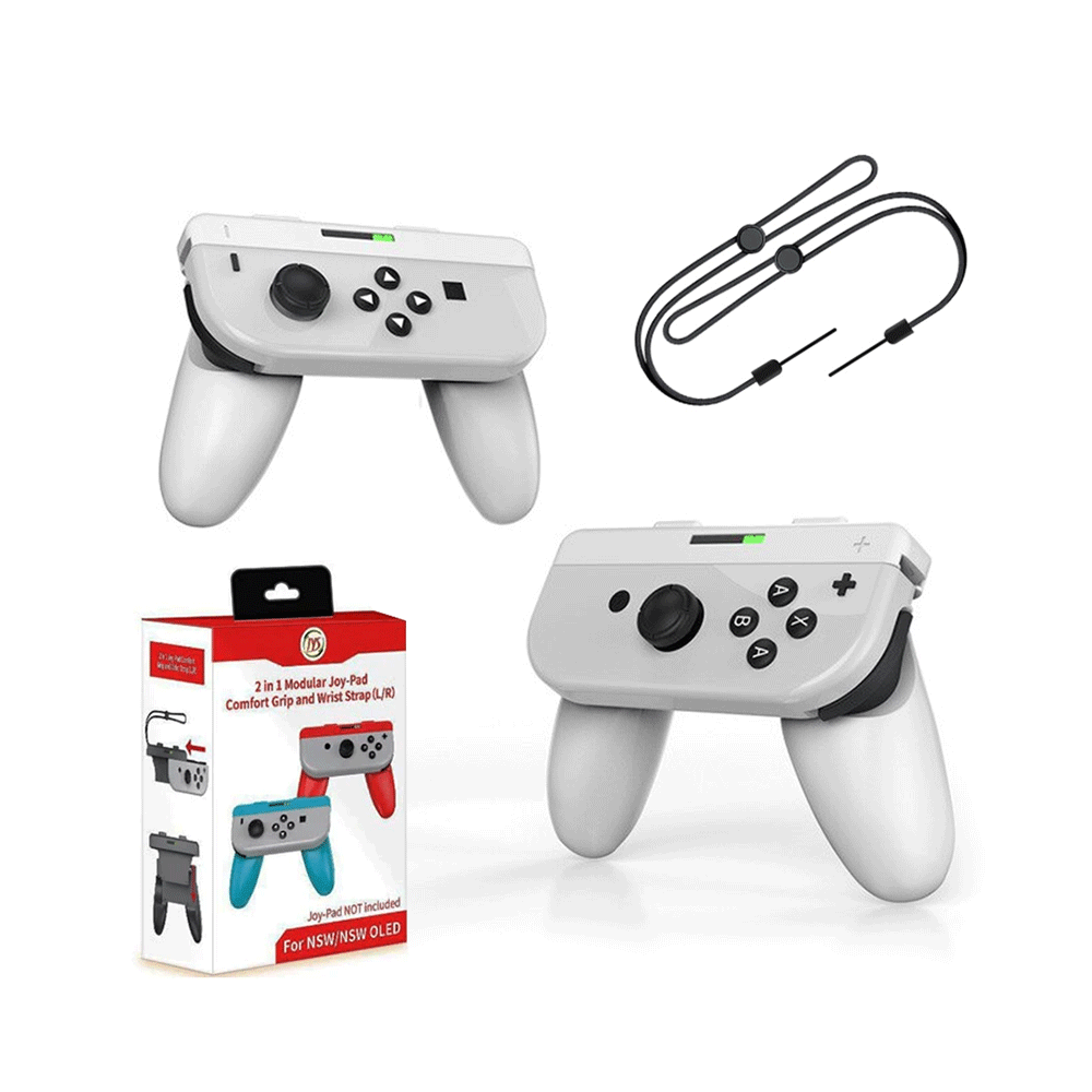JYS 2 in 1 Joy-Con Grip Twin Pack [White] [NS226]