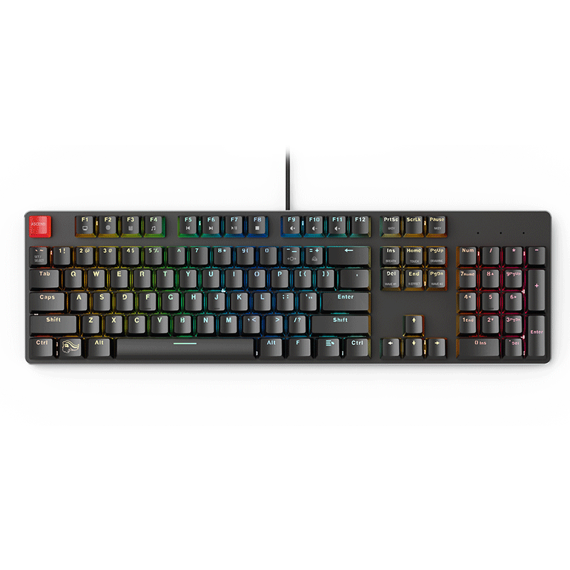 Glorious PC Gaming Race Modular Mechanical Keyboard GMMK Full Size (Brown Switches) (Black)