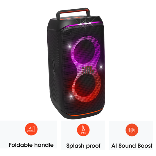 JBL PartyBox Club 120 Portable Party Speaker with Built-in Lights, Powerful Sound and deep bass