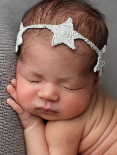 The Blueberry Hill Star Headband Tie Back