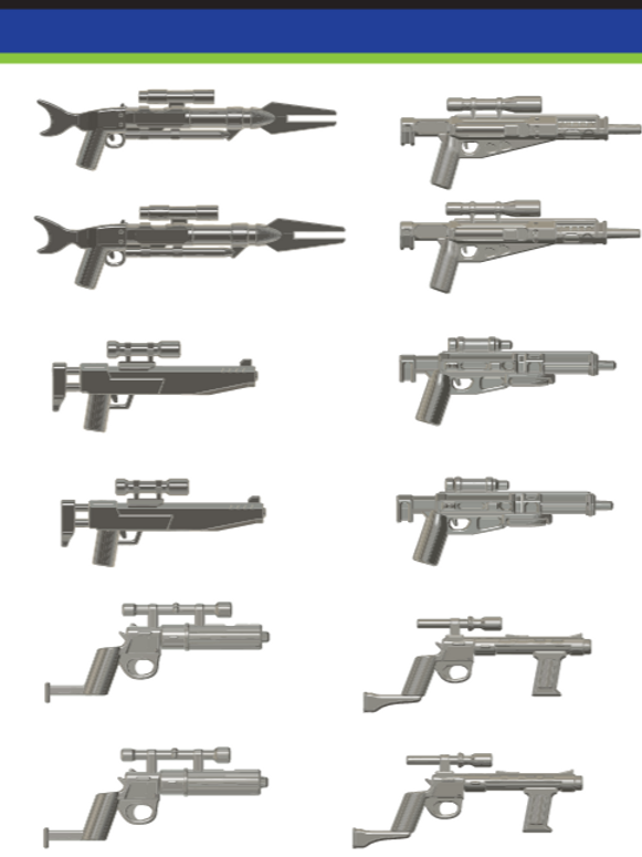 Mando Hunter Rifle Metal Grey Blaster Pack