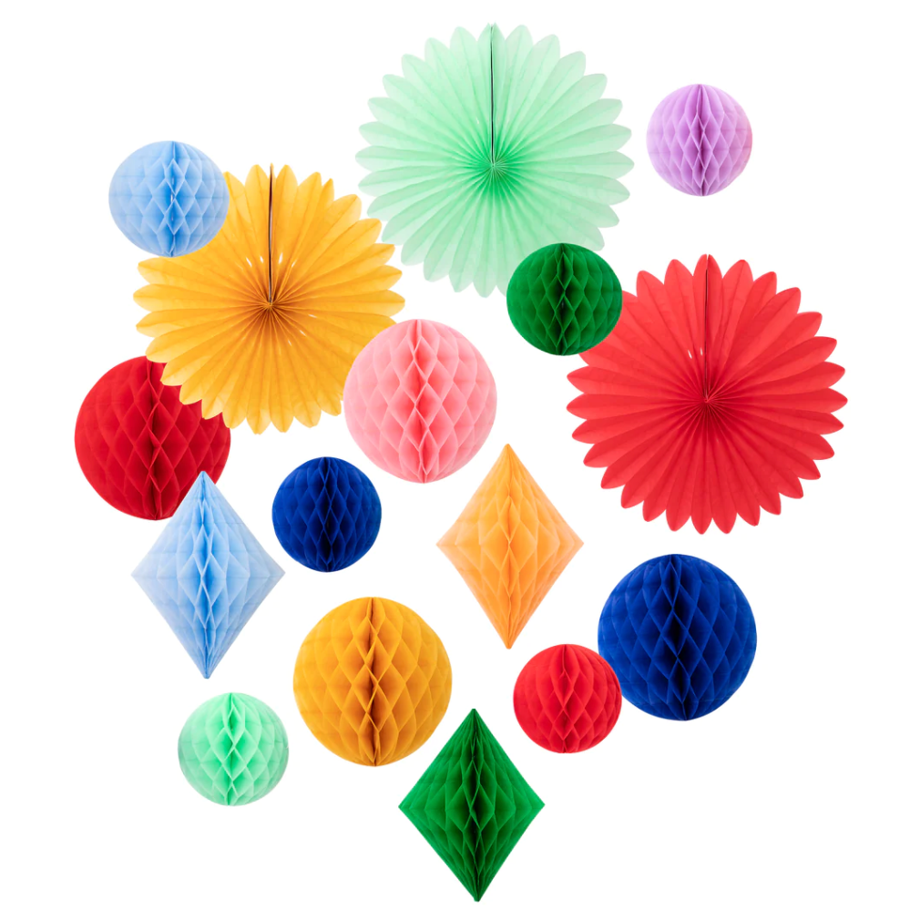 Rainbow Honeycomb Decoration Kit