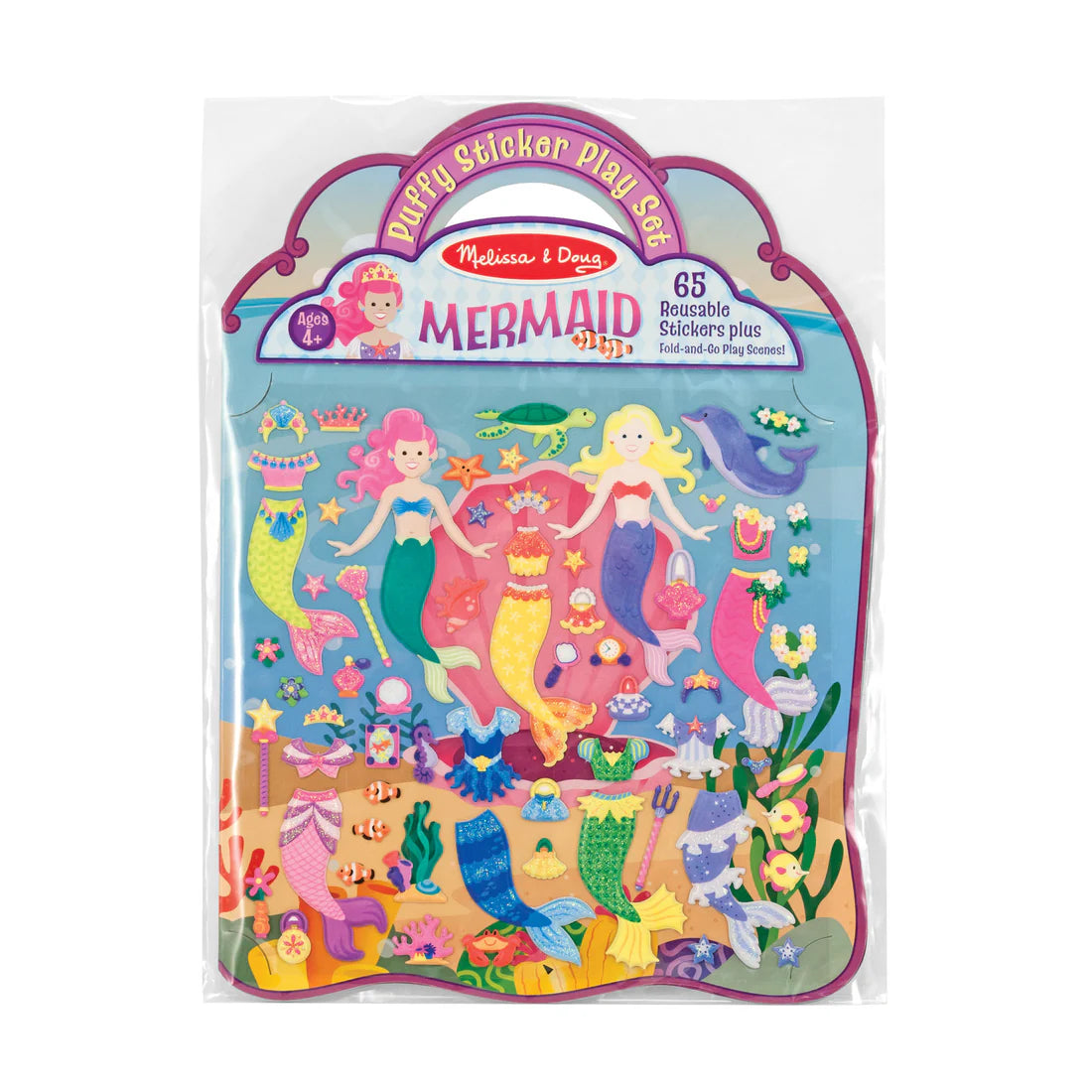 Melissa & Doug 51552 Puffy Sticker Set Mermaid