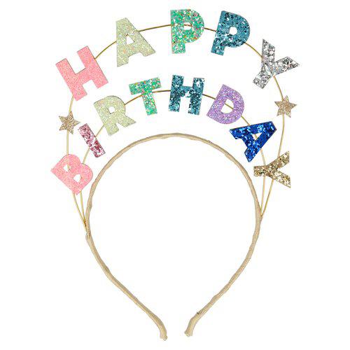 Happy Birthday Glitter headband