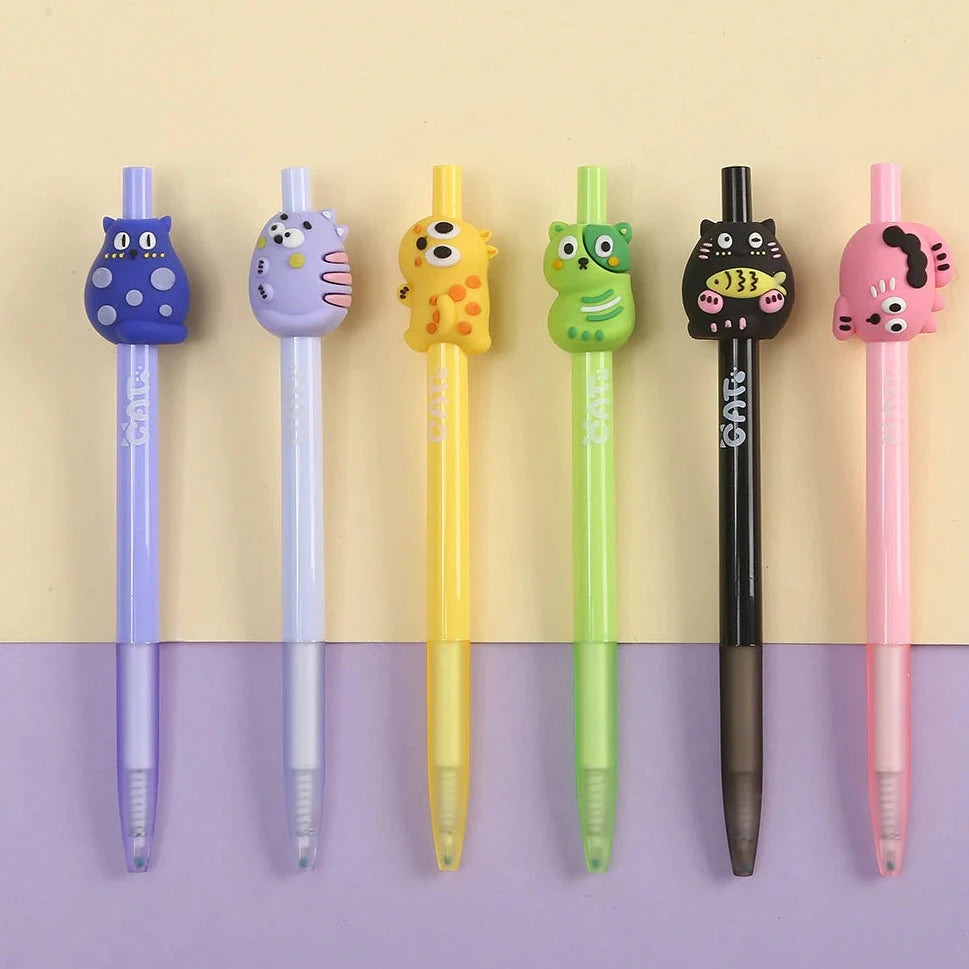 Cats Retractable Gel Pens
