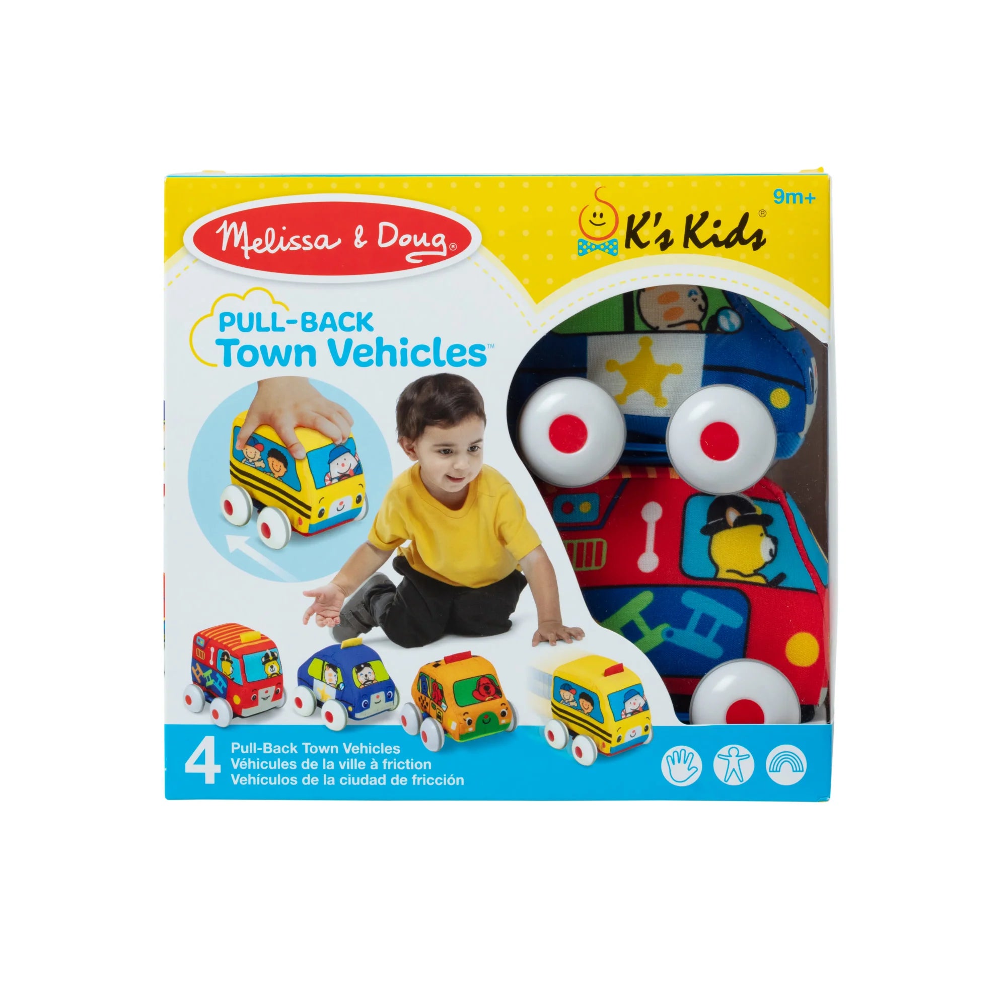 Melissa & Doug 50473 Pull Back Town Vehicles